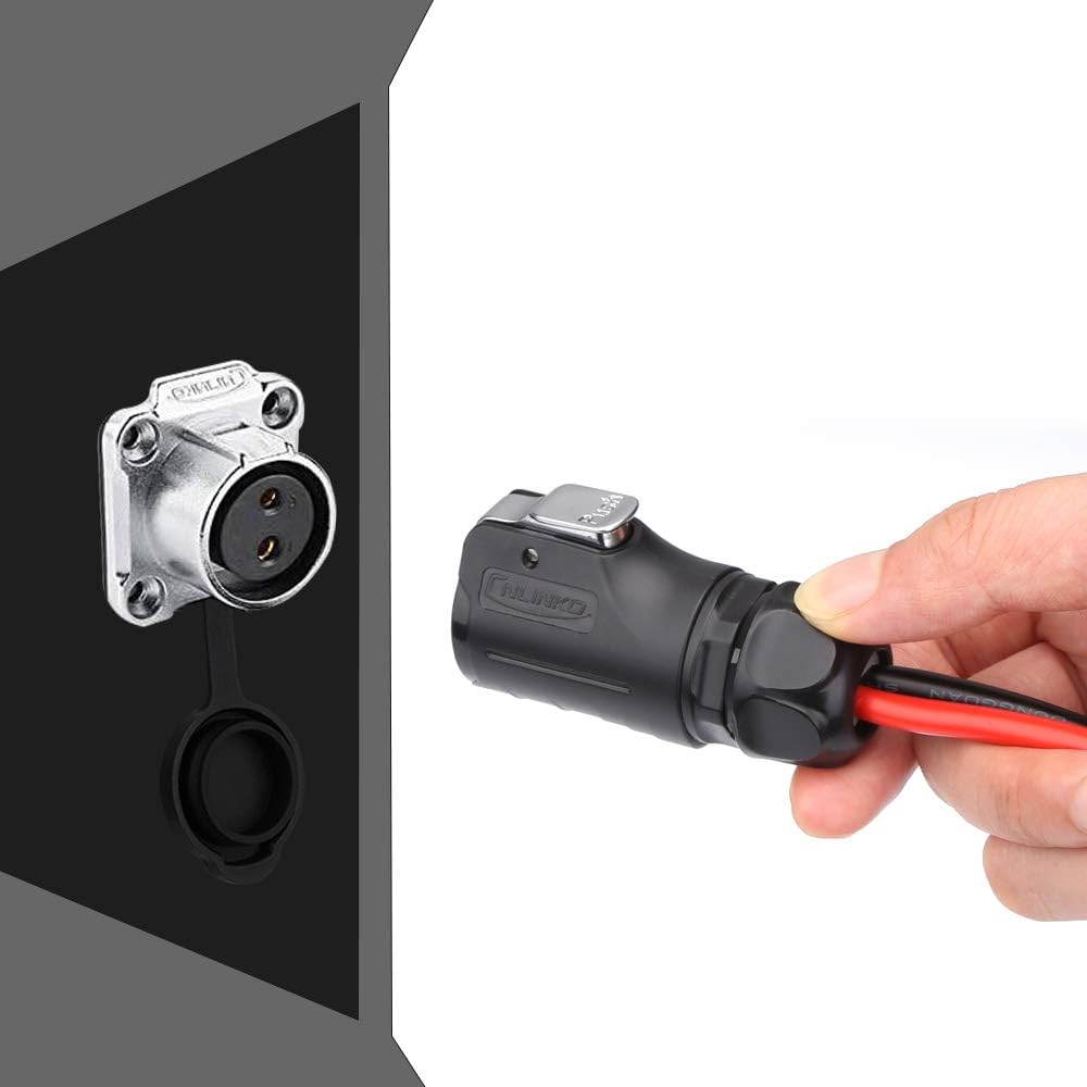 EXTRACTME 10AWG 2 Pin Power Industrial Circular Cable Adaptador a SAE, enchufe solar Furion a conector SAE, apto para Furrion, maleta de panel