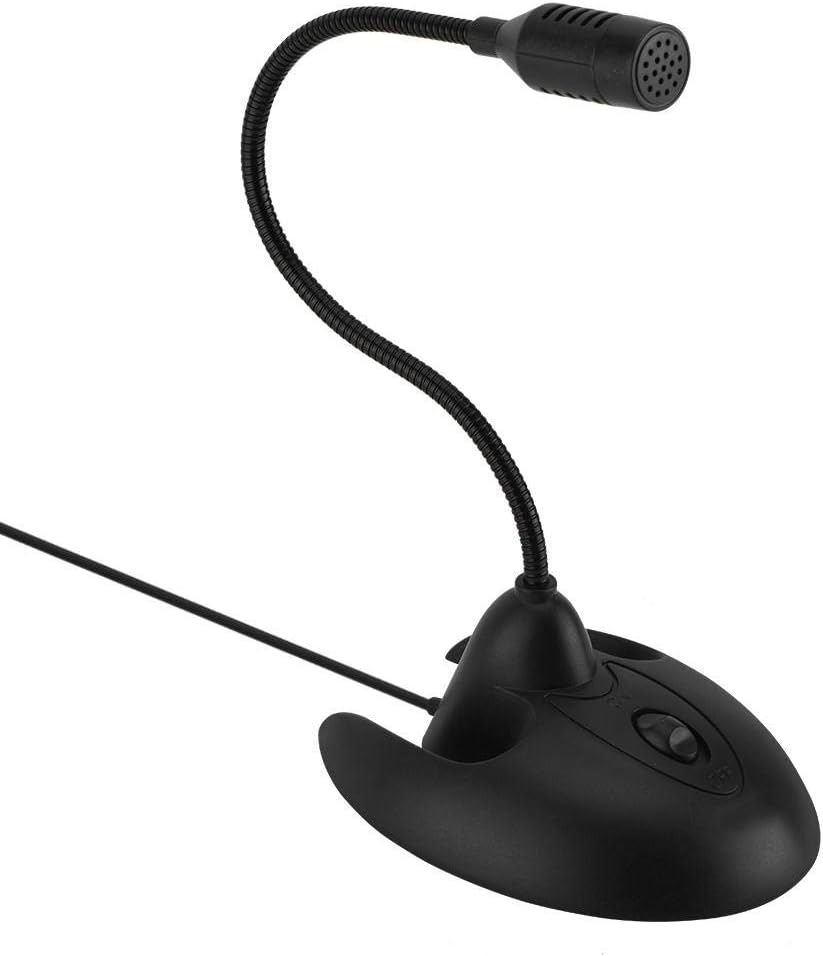 Micrófono portátil, cuello de cisne flexible, micrófono de pie de escritorio, micrófono estéreo de karaoke para reuniones de oficina, chat de voz en