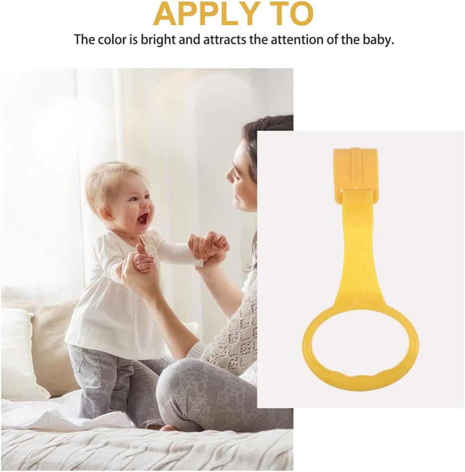 Toddmomy 4 anillos de pie para bebé, gimnasio, cuna de bebé, cama de bebé, anillos de pie para guardería, cuna de bebé, anillos para bebés, bebés,