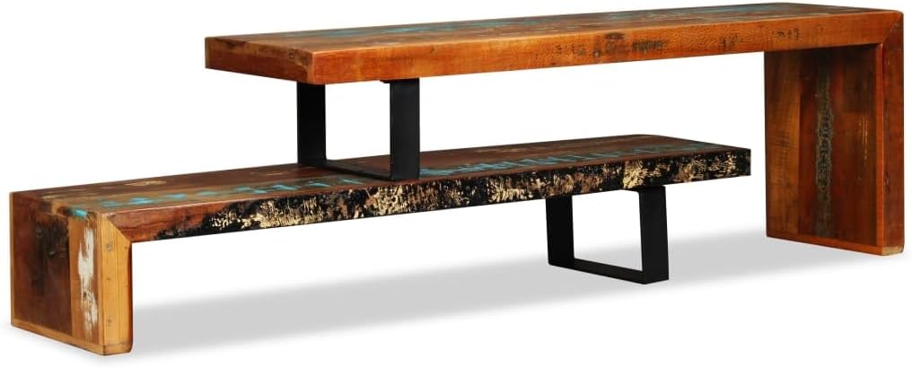 vidaXL Soporte para TV, soporte para monitor de sala de estar, soporte de escritorio para monitor de TV, centro de entretenimiento, consola de TV,
