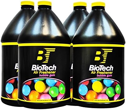 BioTech Ambientador con aroma a chicle sin disolventes nocivos y seguro para su uso en cualquier entorno, controla los olores de cigarrillos de