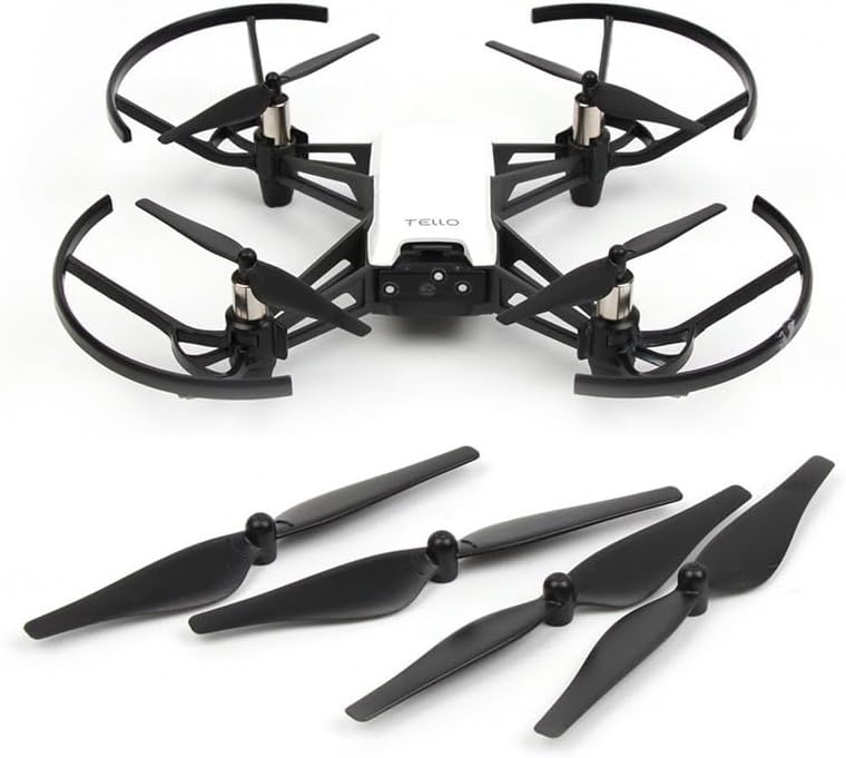 XNasu 2 pares de hélices para DJI Tello Drone hélices de liberación rápida para drones DJI Tello, accesorios de utilería (color  2 pares rojo)