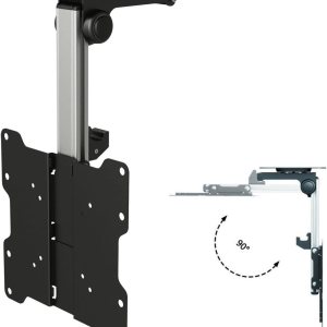 InstallerParts Soporte de techo plegable para TV  para pantalla plana de 17 a 37 pulgadas y monitor de hasta 44 libras, ángulo abatible y giratorio InstallerParts Soporte de techo plegable para TV  para pantalla plana de 17 a 37 pulgadas y monitor de hasta 44 libras, ángulo abatible y giratorio
