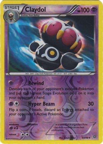 Pokemon – Claydol (3398) – Orígenes antiguos – Holo inverso
