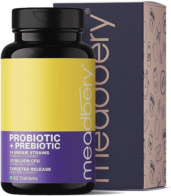 Probióticos 24 mil millones de CFU para mujeres, hombres y adultos con prebióticos Suplemento probiótico natural estable con liberación retardada