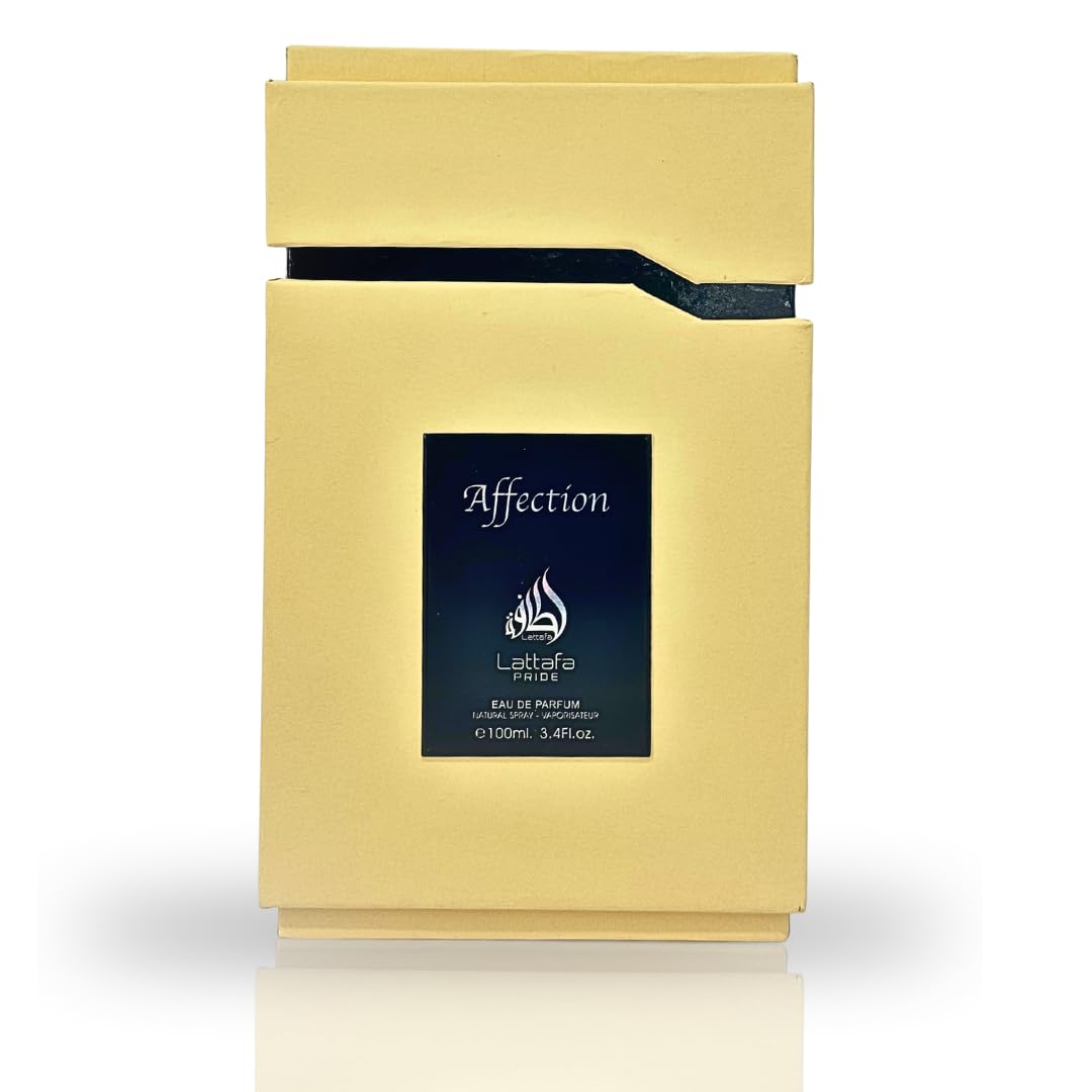 Lattafa Pride Affection EDP 100ML (3.4 oz), fragancias duraderas y lujosas de East, perfume para hombres y mujeres.