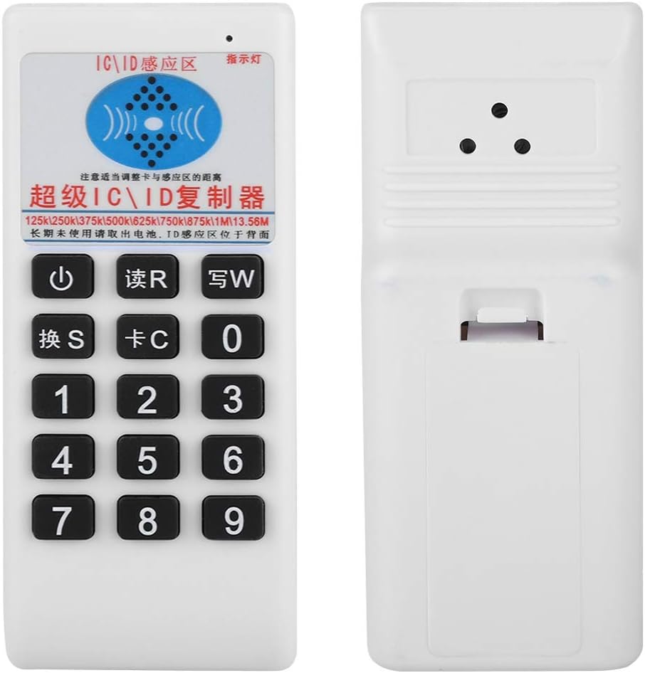 RFID ICID Tarjeta de copiadora portátil de mano RFID ICID tarjeta duplicadora copiadora con luces LED incorporadas y zumbador, compatible con