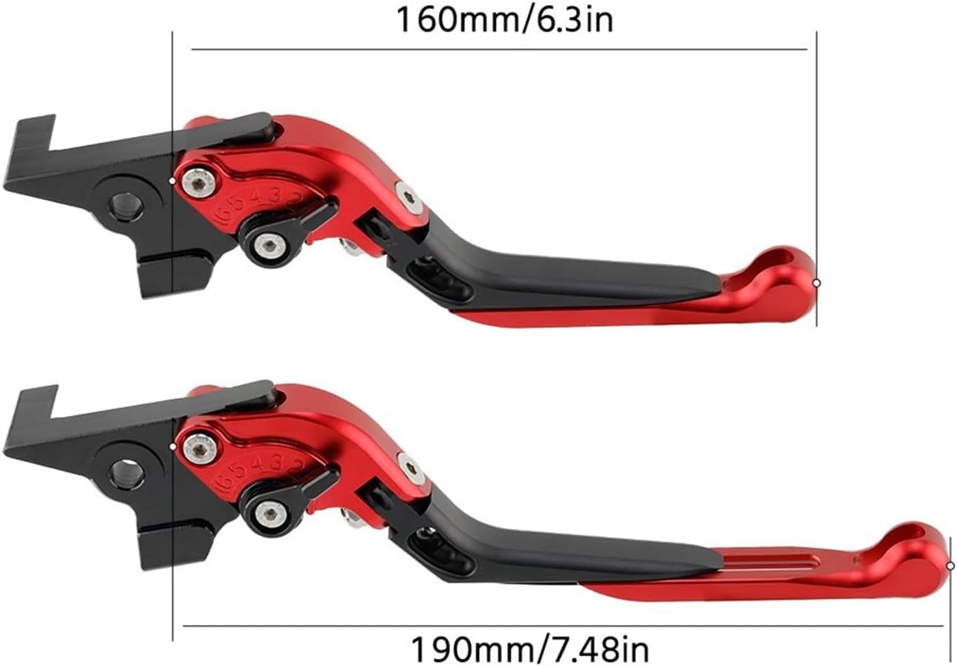 Juego de palancas de embrague de freno, manillar extensible plegable ajustable para motocicleta Yamaha FZ6 XJ6 MT FZ 07 09 2006-2022 Piezas