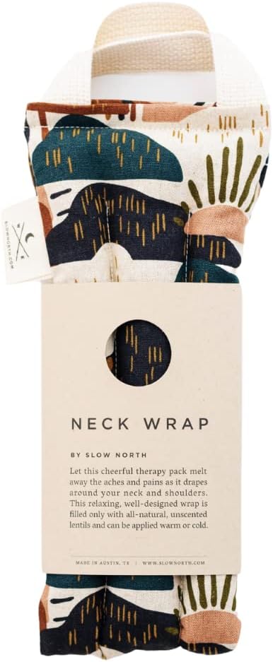 Slow North Envoltura de hombro para cuello caliente y frío alivio natural del dolor de hombros y cuello, calentador de cuello para alivio de