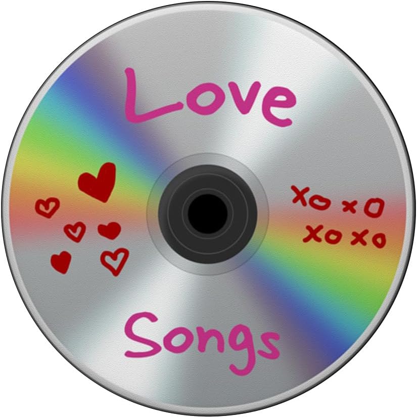 Love Songs CD Retro Compact Disc Vintage 80s 90s Music Hits PopSockets intercambiables PopGrip