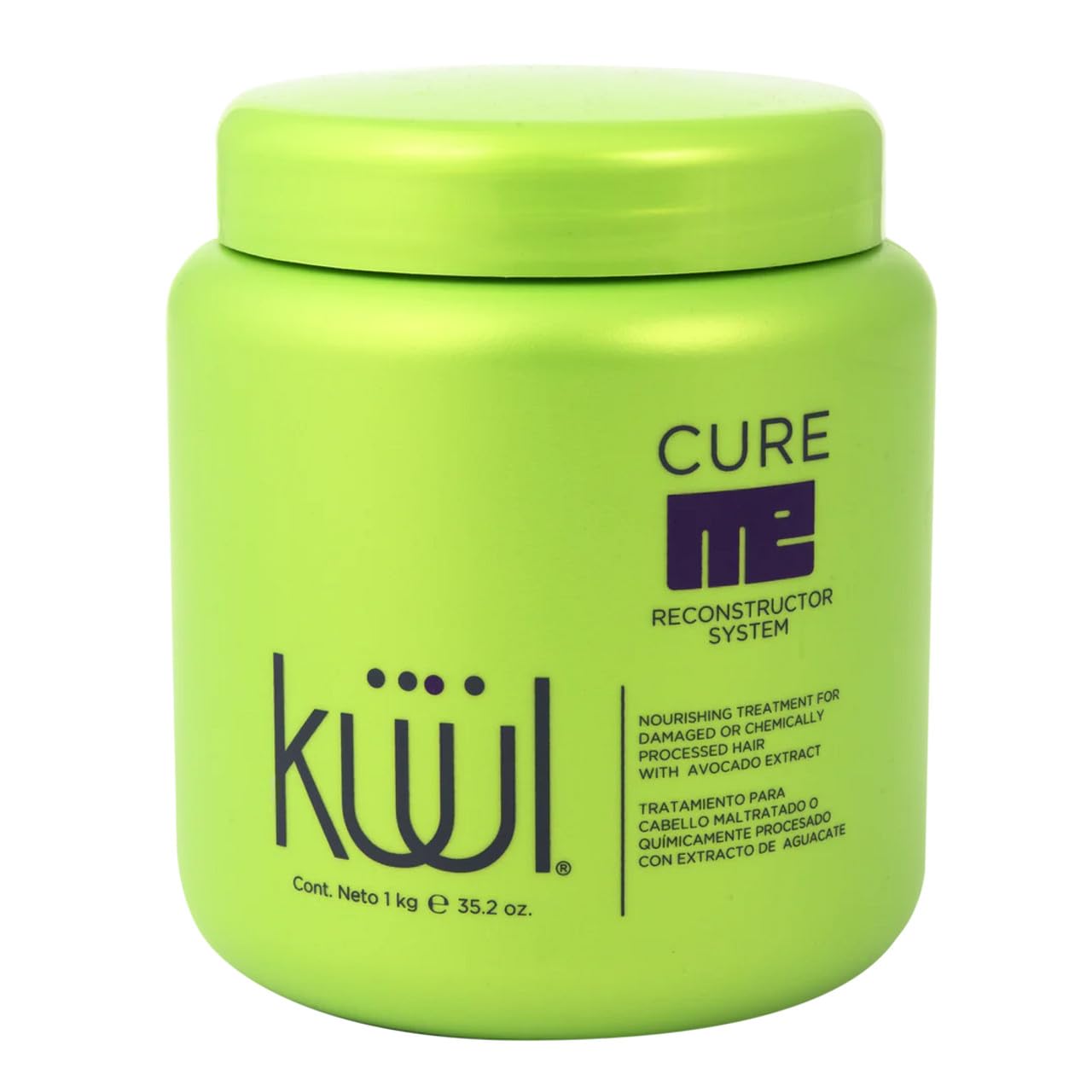 Kuul Cure Me Reconstructor 35.2 oz (Tratamiento Para Cabello Maltratado) AGUACATE (con extracto de aguacate)