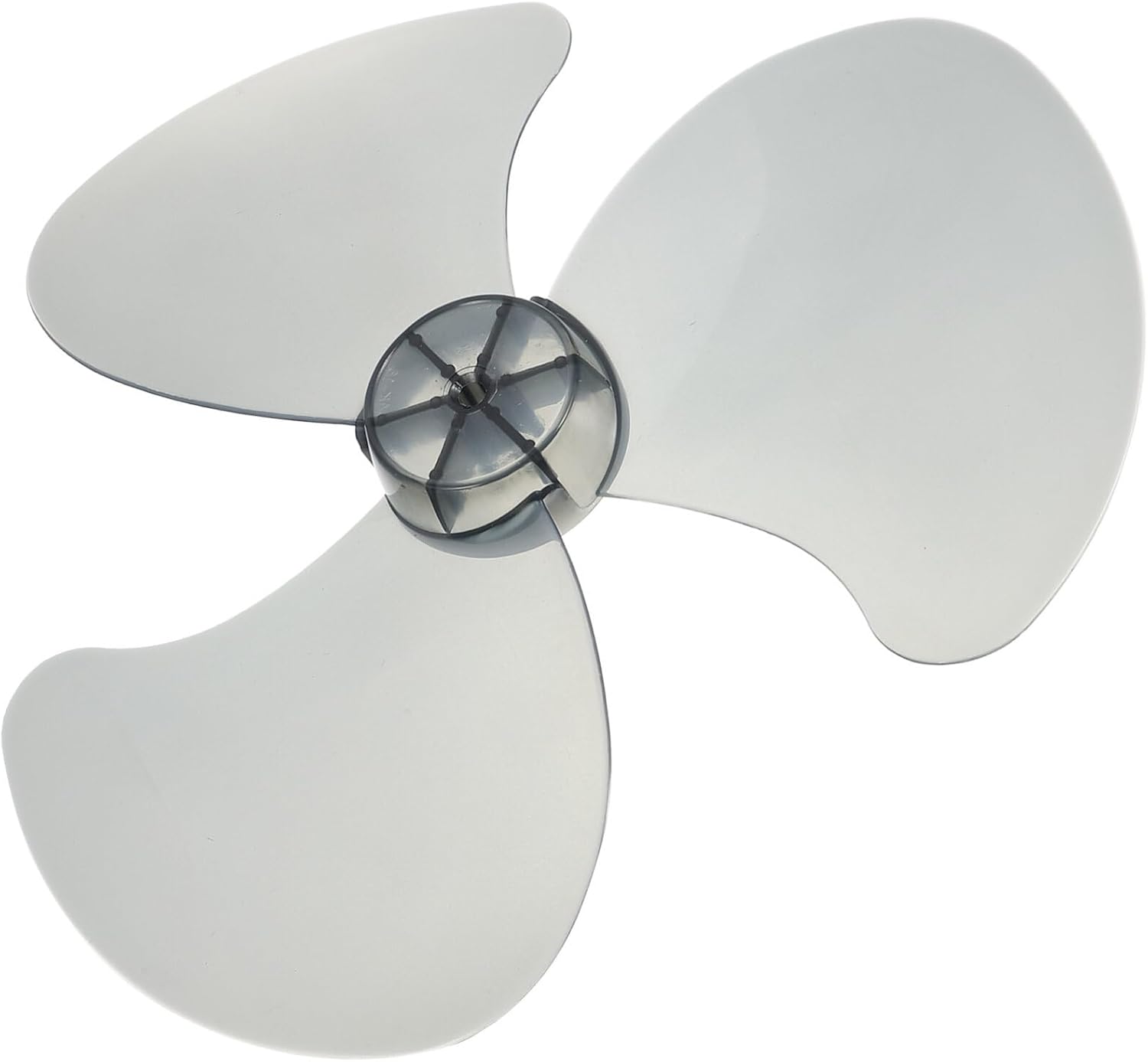 Uonlytech Hoja de ventilador de plástico hojas pieza de repuesto de cuchillas de ventilador de plástico, 3 hojas con cubierta de tuerca, pedestal de