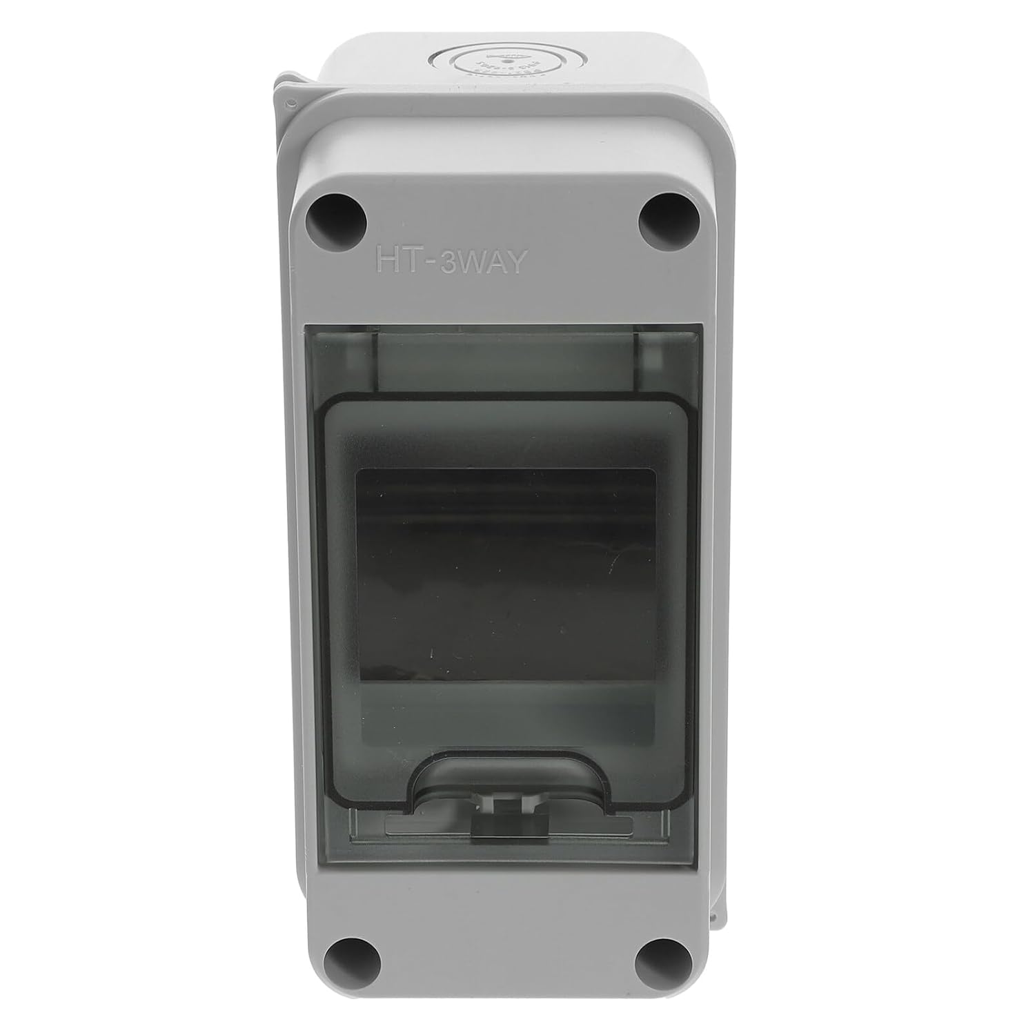 Caja de protección de distribución de 3 vías, caja de conexiones de distribución de energía con riel DIN Caja de conexiones Abs Caja eléctrica de