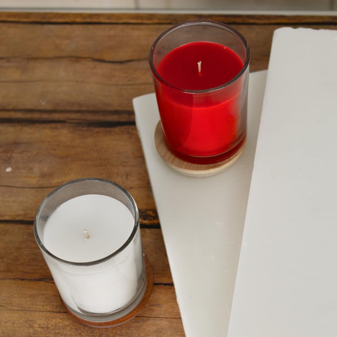 Direct Candle Supply – Mezcla de cera para contenedores de parafina – Diseño suave para velas de alta fragancia – Solo vertido para la fabricación