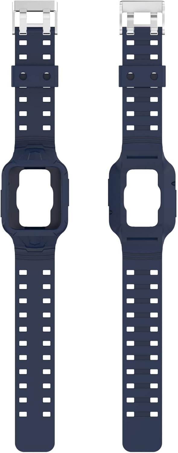 Compatible con Redmi Watch 2 LiteWatch 2Watch 1 correas con funda, correas deportivas suaves de silicona de repuesto con funda protectora para MI