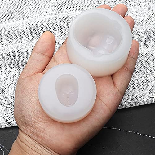 Moldes de silicona de cara humana para bricolaje, pasteles, fondant, galletas, pudín de azúcar, dulces, dulces, postre, decoración de velas,