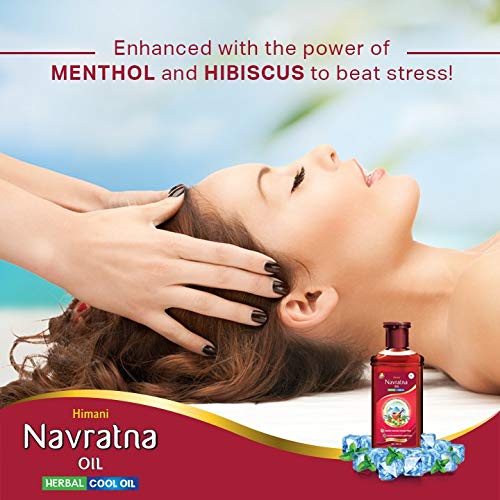 Navratna – Aceite de hierbas ayurvédicas para el cabello de Emami  Himani Navratna, 16.9 fl oz, Thanda Thanda Cool Cool Cool