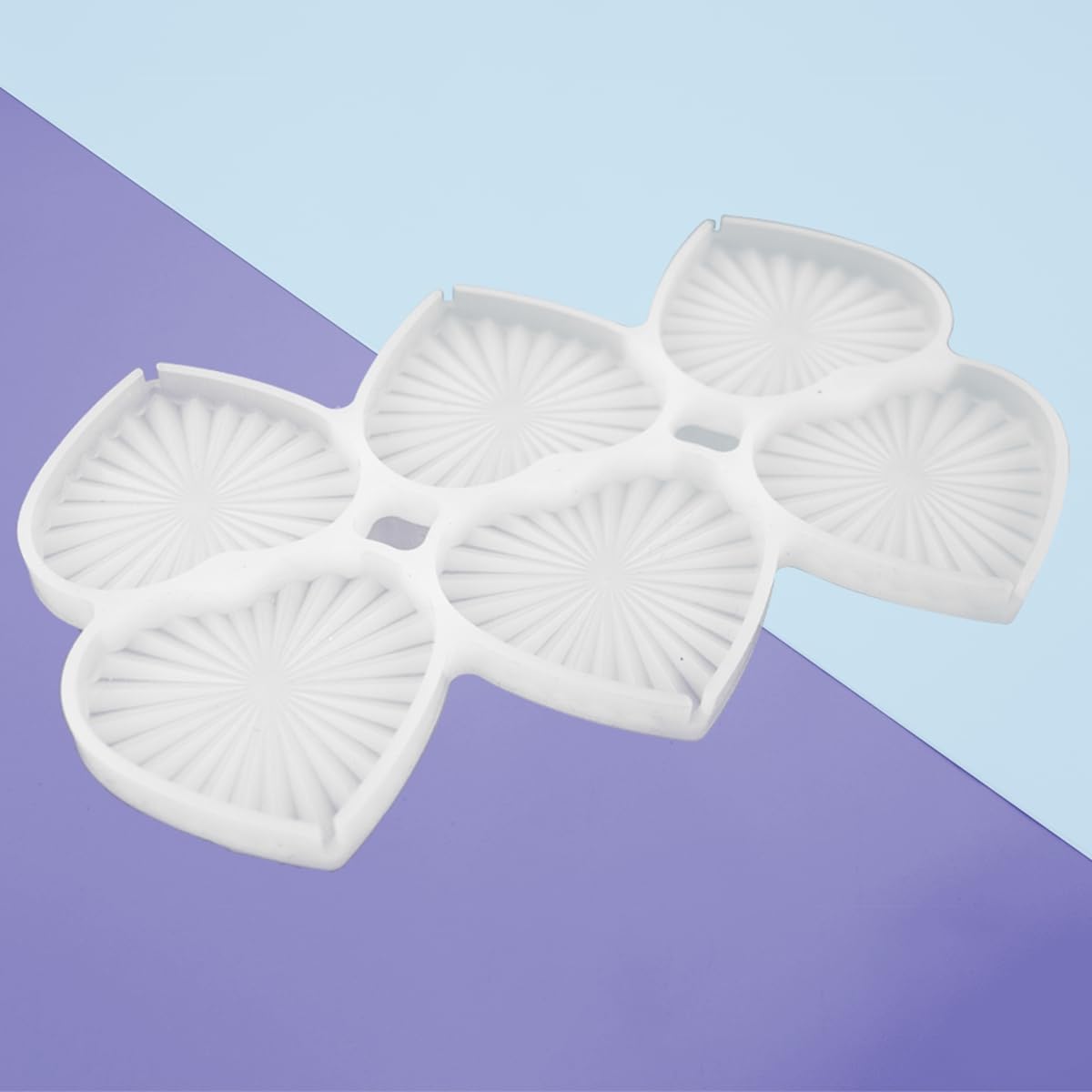 Moldes de silicona para piruletas para chocolate y dulces, moldes para tartas, moldes de diamantes con forma de corazón, pastelería, 2 unidades (D_