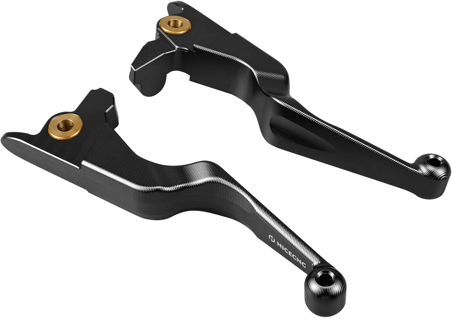 NICECNC Palancas de embrague de freno negras compatibles con Harley Street Glide FLHX 2017-2020, Road King FLHR 2017-2020, Electra Glide Ultra