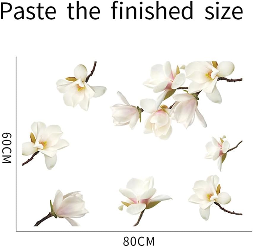 Calcomanías de pared de flores 3D, calcomanías de pared removibles con diseño floral, calcomanías de pared para guardería, niñas, dormitorio, sala