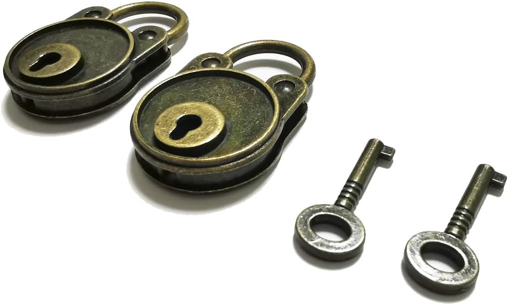 Mini candado de latón antiguo y llave para sala de escape, cerradura de fiesta, cuello de bloqueo privado en el pecho, cerradura decorativa, caja de
