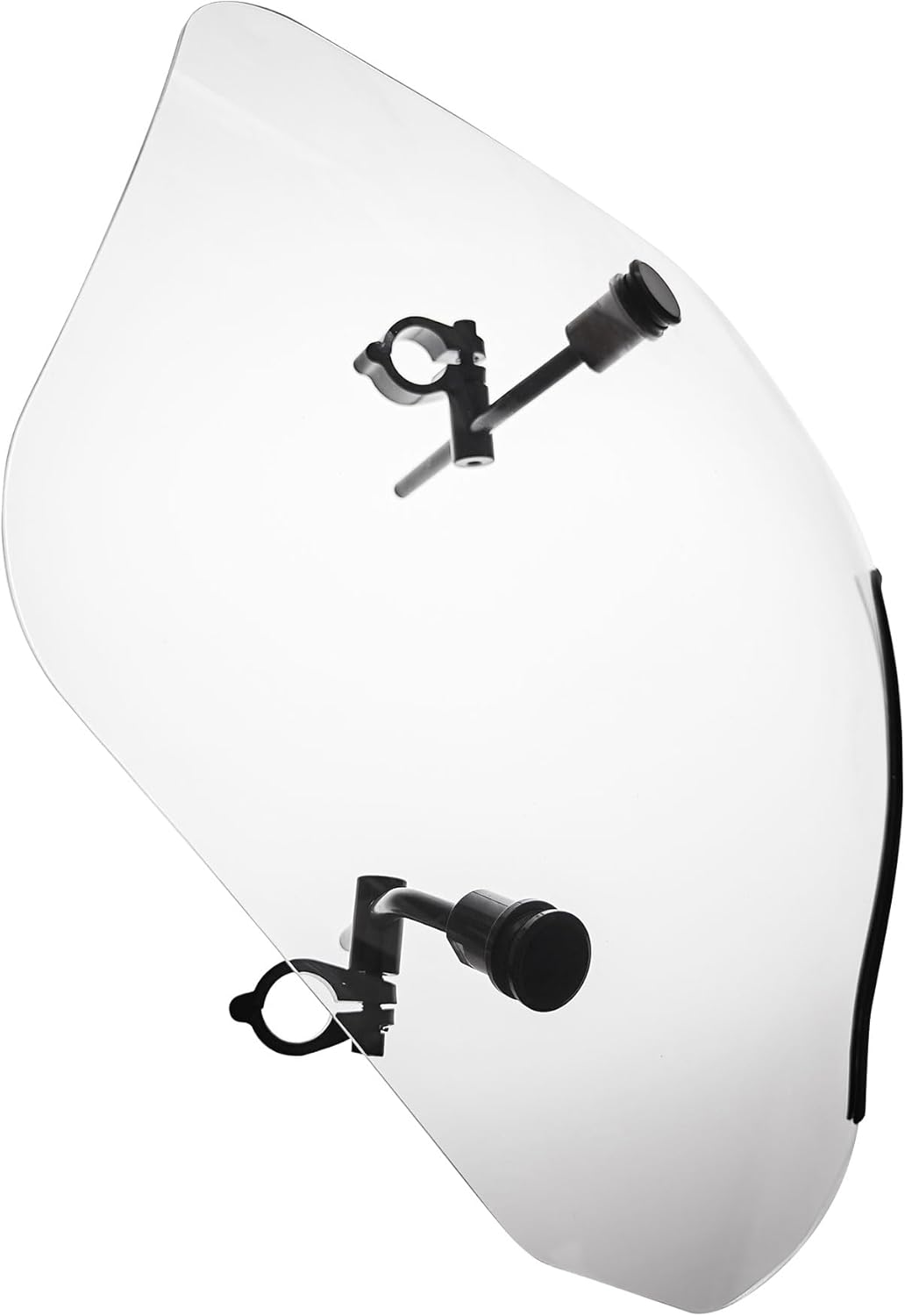 FATECIM Parabrisas de motocicleta transparente de 15 pulgadas, deflector de viento universal para Harley Davidson Honda Kawasaki Suzuki Triumph