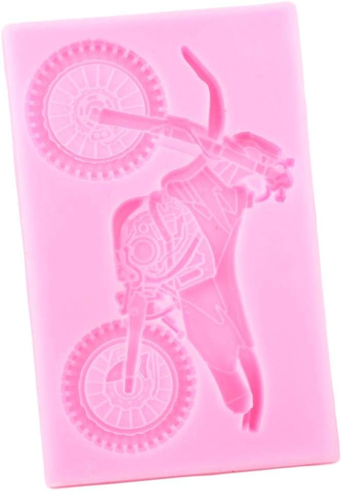 1 molde de silicona para motocicleta Yamaha 3D para postres de bricolaje, cubitos de hielo, gelatina, hecho a mano, helado, pudín, magdalena,