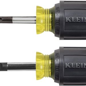 Klein Tools 85071 Juego de destornilladores ranurados y Phillips con puntas de gabinete de 516 pulgadas y punta Phillips #2, fabricado en EE. UU., 2 Klein Tools 85071 Juego de destornilladores ranurados y Phillips con puntas de gabinete de 516 pulgadas y punta Phillips #2, fabricado en EE. UU., 2