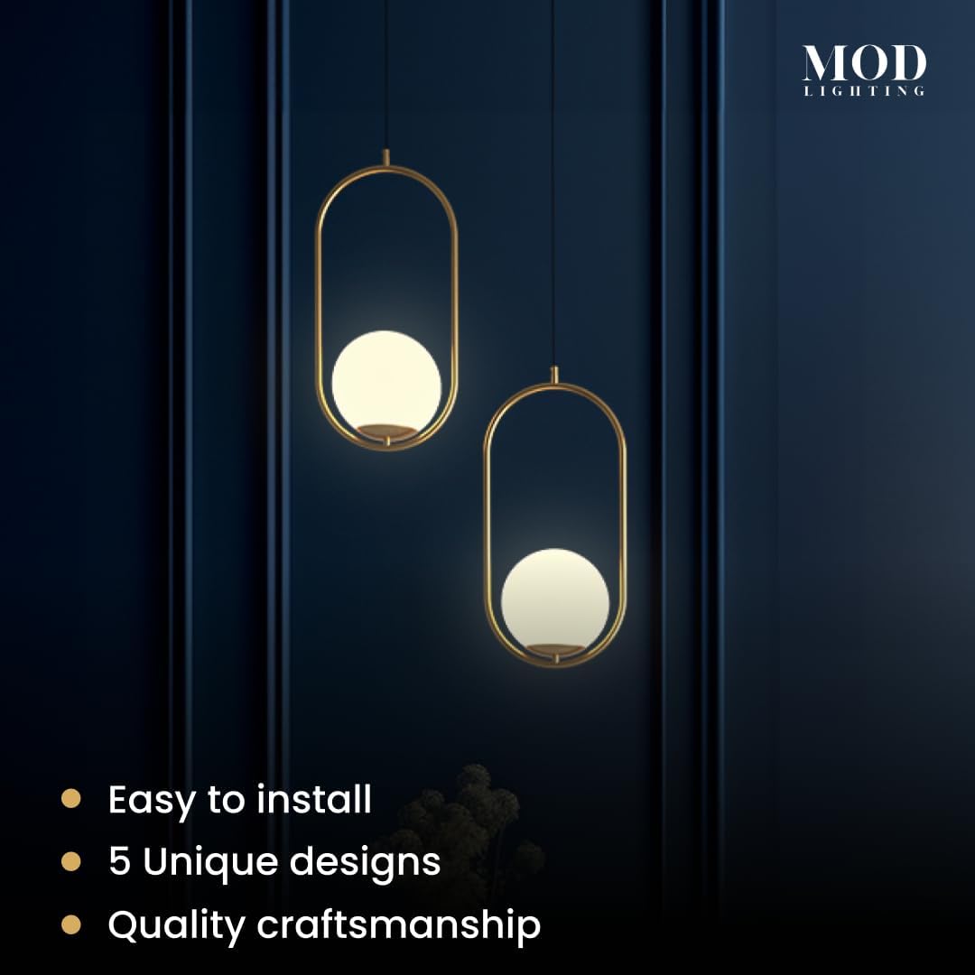 Jewels & Pearls Nordic Modern – Lámpara de techo regulable, perfecta para cocina, comedor, sala de estar y dormitorio, luz LED dorada, 1 paquete