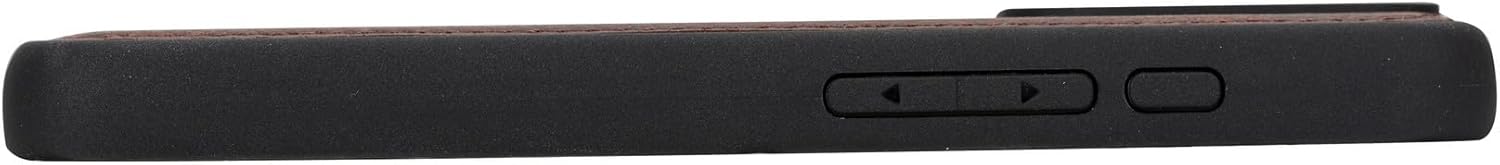 Venito Lucca – Funda para iPhone 15 Pro compatible con Magsafe, cubierta trasera suave de piel auténtica, protectora, delgada de 6.1 pulgadas, color