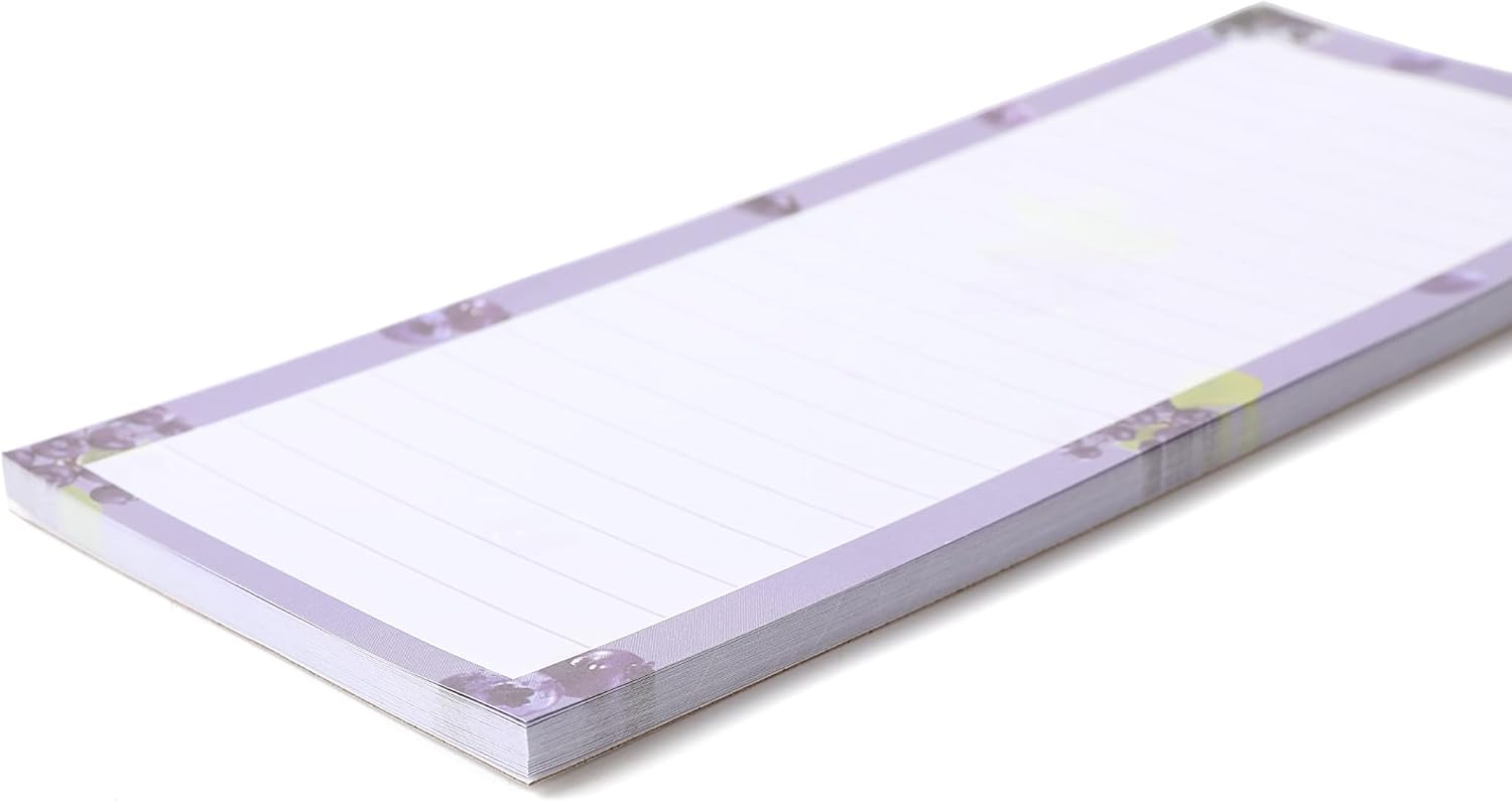 amassan Cuaderno de bolsillo de metal y bloc de notas magnético, bloc de notas para lista de comestibles, lista de tareas, listas de compras,