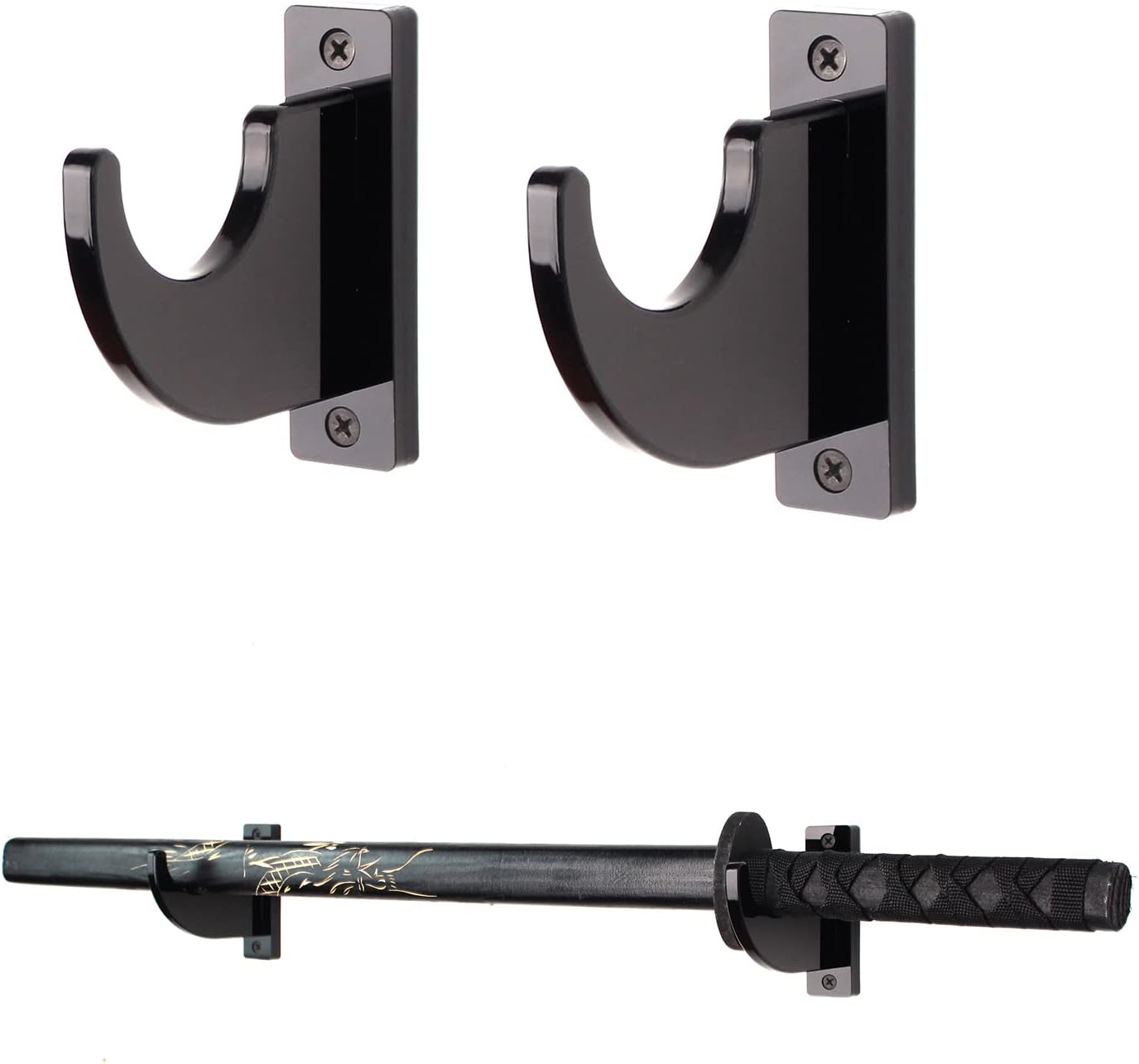 WANLIAN Soporte de pared para espada, soporte de pared Katana, espada samurái acrílica, soporte para soporte de sable de luz, sable de luz, espada,