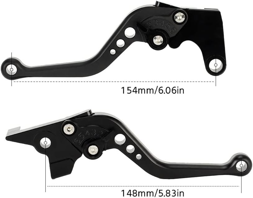 Para Yamaha FZ6 FZ 6 FAZER 2004-2010 Empuñaduras de motocicleta Manillar CNC Aluminio Ajustable Palancas de Embrague de Freno (Color G)