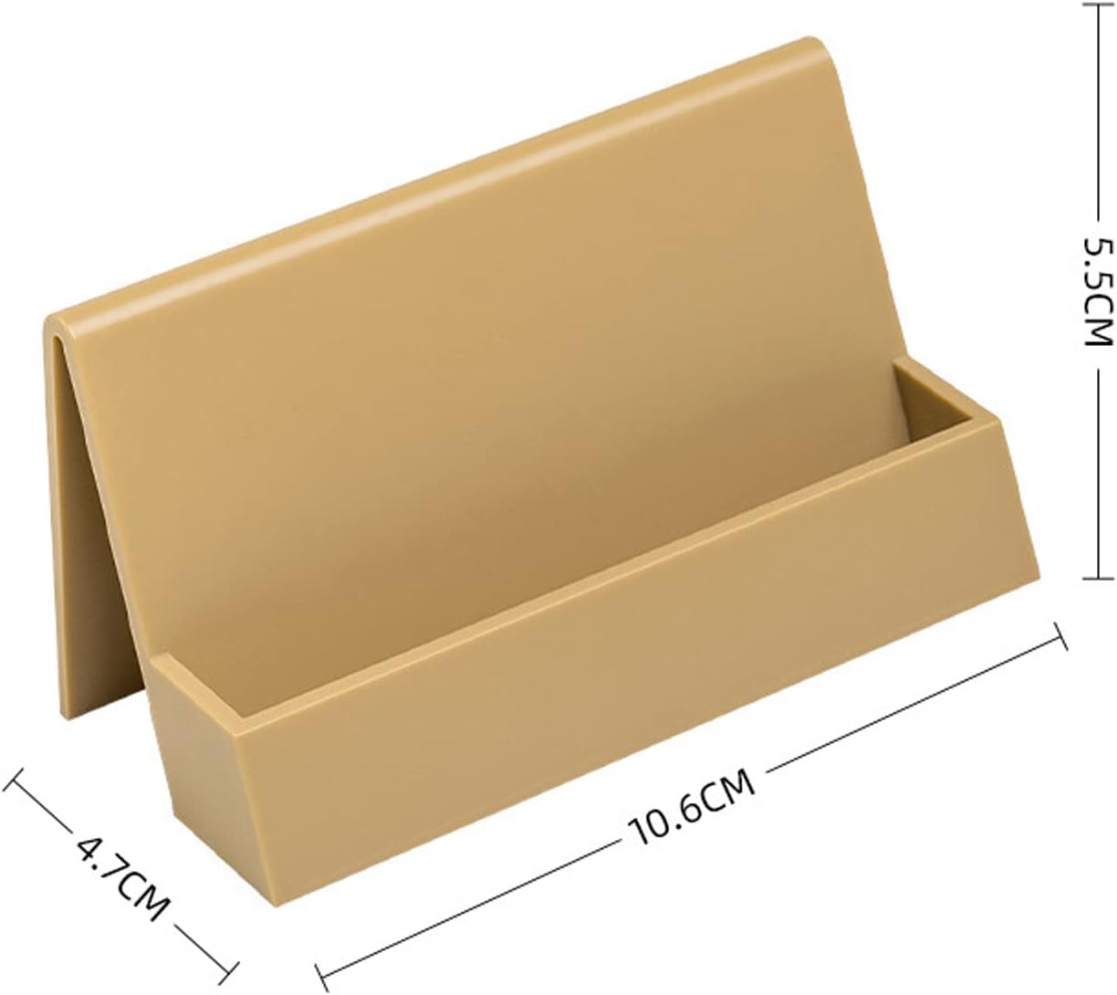 Hilsayum Soporte para tarjetas de visita, organizador vertical de tarjetas, organizador de escritorio, suministros de oficina para mesa, espacio de