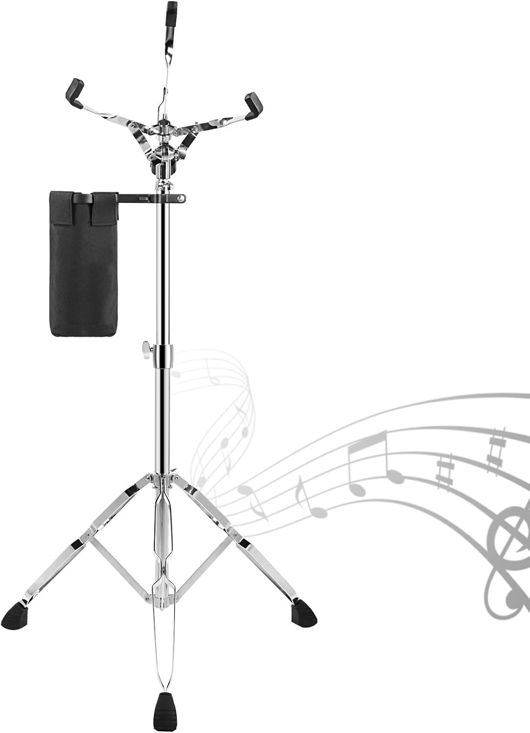 Soporte de batería con soporte para baquetas, soporte de tambor de práctica ajustable para almohadilla de tambor de 10 a 14 pulgadas, altura
