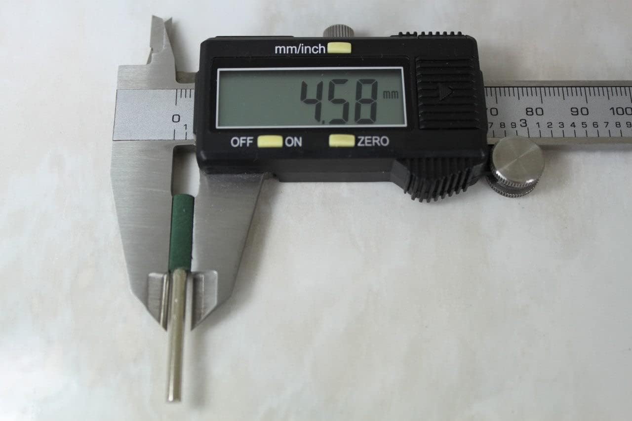 TEMO Herramienta giratoria de goma cilíndrica de 0.177 in (316 pulgadas), fresas de pulido con vástago de 0.118 in (18 pulgadas) para herramientas