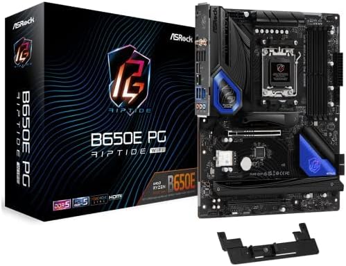 ASRock B650E PG Riptide WiFi AM5 Ryzen 7000 AMD B650 SATA 6Gbs DDR5 ATX placa base