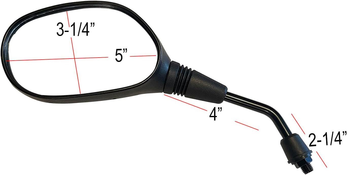 Black Rear View Mirrors Compatible for 2023 Yamaha MT-09