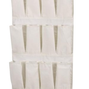 Organizador de armario colgante con estantes de plástico Household Essentials Organizador de armario colgante con estantes de plástico Household Essentials