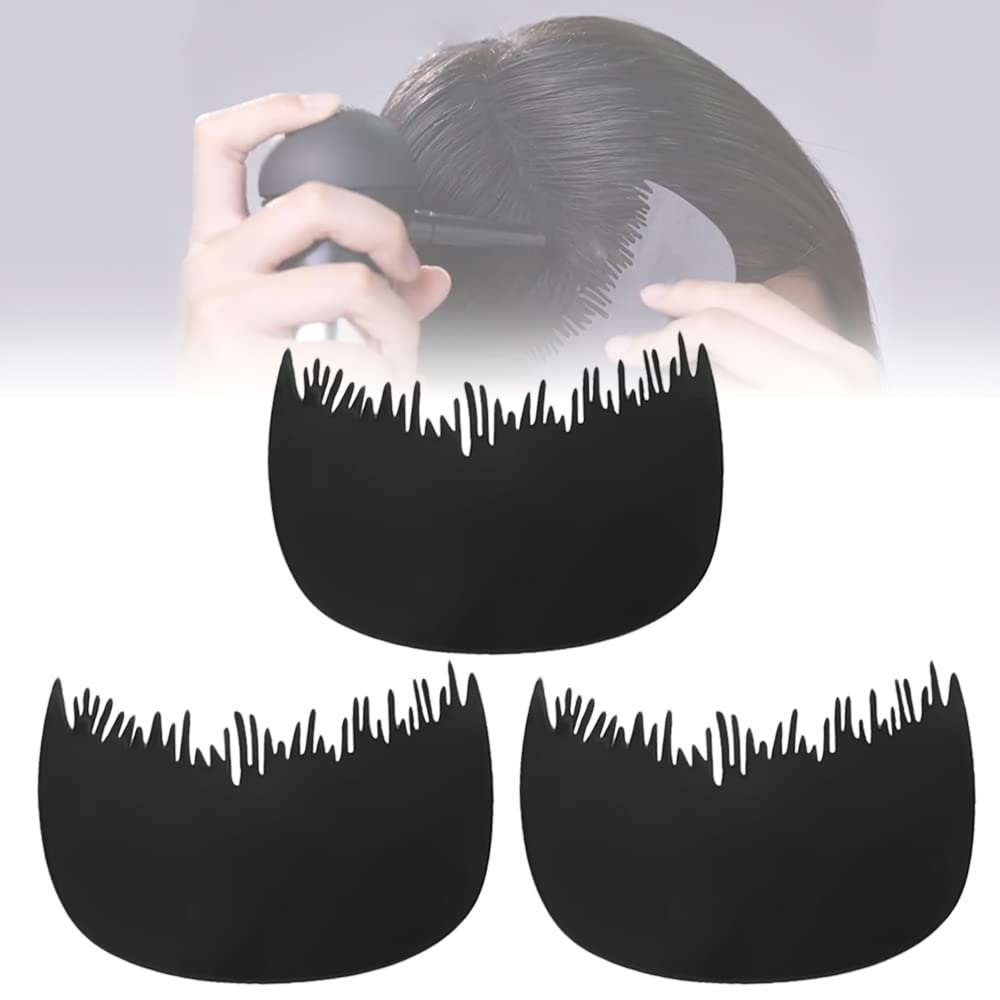 Peine optomizador de línea capilar  Fibras de construcción de cabello fijo potenciador de salón suministros para pérdida y cabello fino, 3 piezas