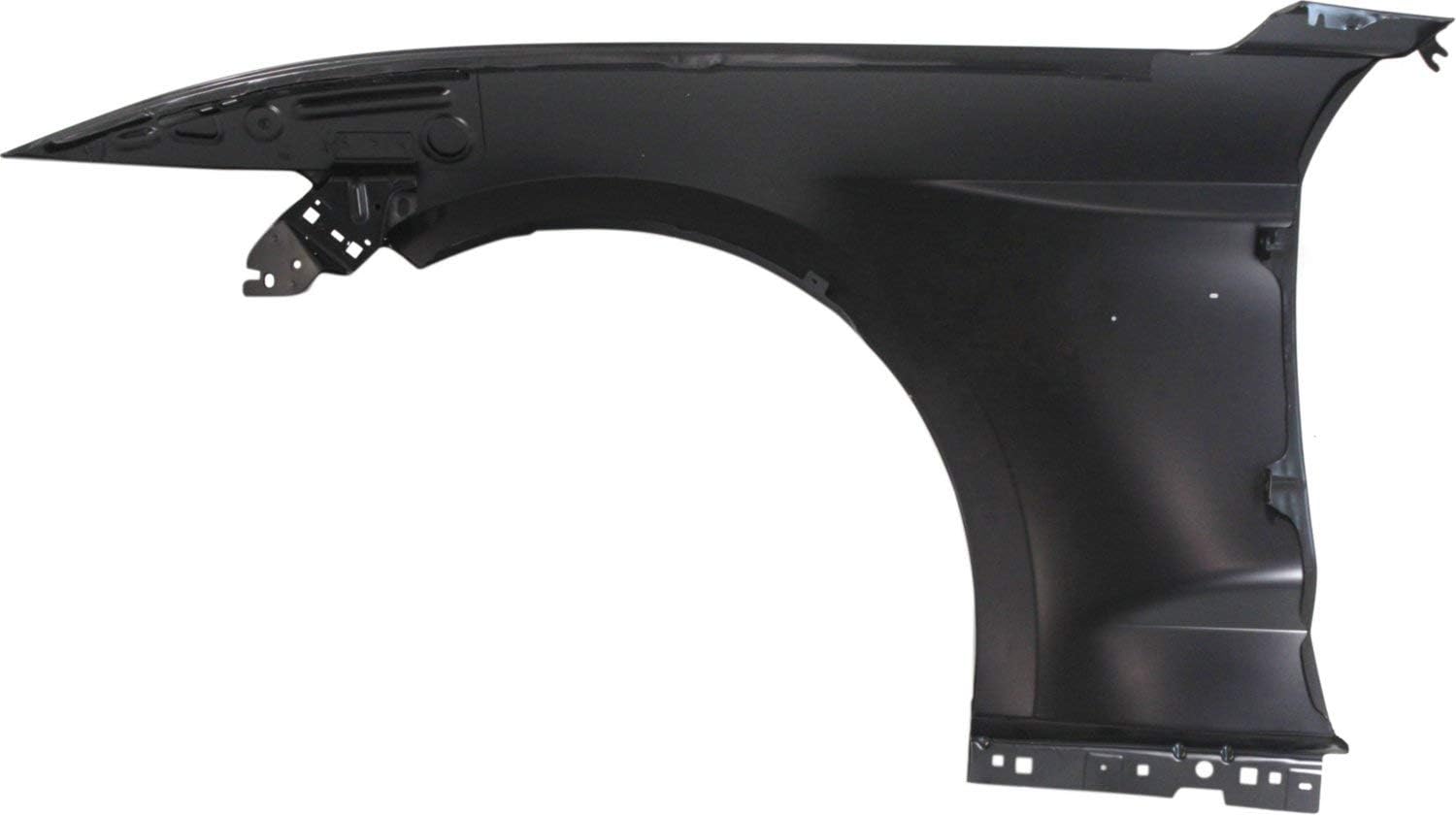 Evan Fischer Juego de 2 guardabarros delanteros compatibles con Ford Mustang 2015-2017 de acero imprimado para el lado del conductor y del pasajero