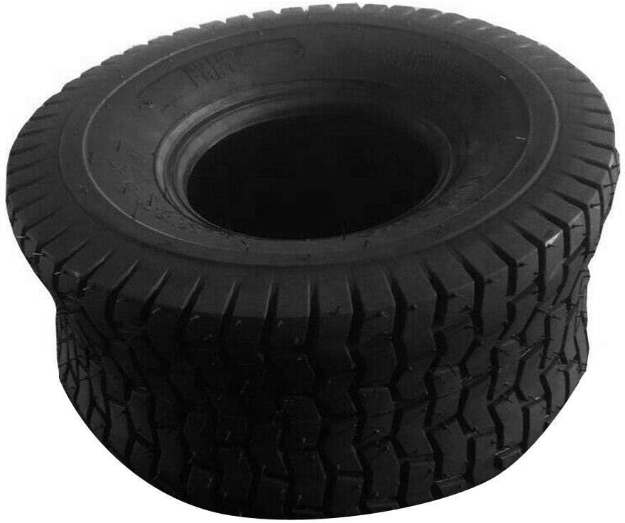 Juego de 2 neumáticos de tractor para cortacésped de 13×5.00-6 4PR 13x5x6 para carrito de golf de jardín, sin cámara