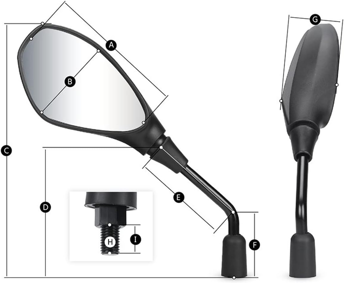 Motorcycle Rearview Mirror for BMW F650GS F700GS F800GS F800R for F 650 700 for GS F 800 for GS R Motorcycle Accessories Rear View Mirror Handle Bar