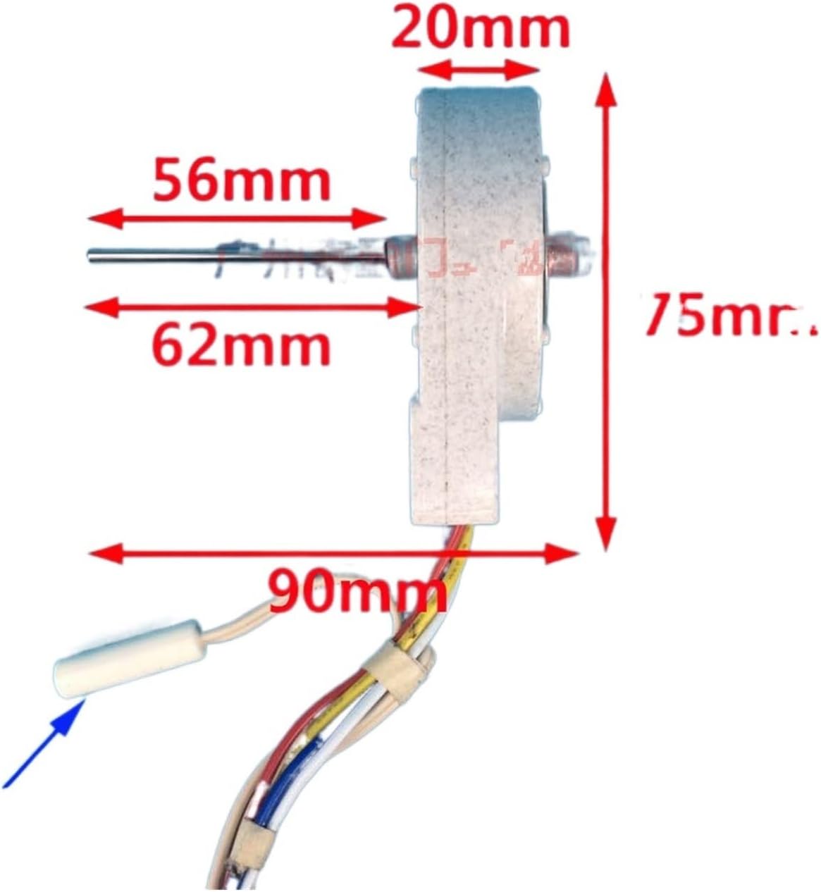 Compatible con Panasonic Refrigerador Ventilador Motor FDQT26GE6 FDQT26GE8 Refrigerador Congelador Sensor Refrigerador Piezas del refrigerador