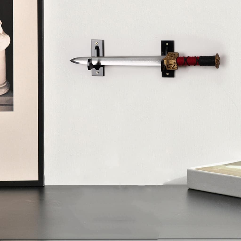 Soporte de pared para espada, soporte de pared para artes marciales, soporte para armas, cuchillo, daga, sable de luz, espada decorativa con