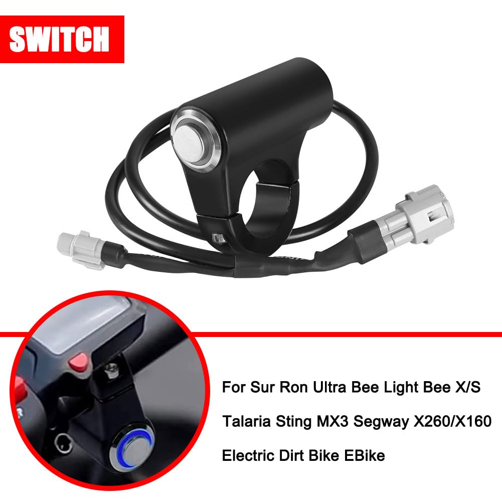 Surron – Interruptor de luz para faros delanteros Surron Sur-Ron S X Light Bee Segway X260 X160 EBike Electric Dirt Bike Talaria Plug and Play