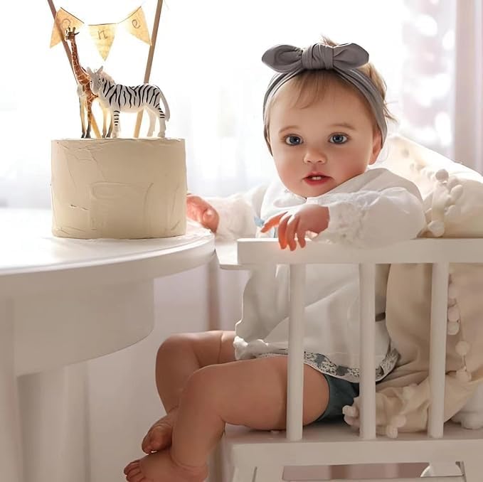 cosheng Muñeca de bebé Reborn para niñas de 24 pulgadas, muñeca de bebé realista de silicona suave con venas realistas para niños a partir de 3 años