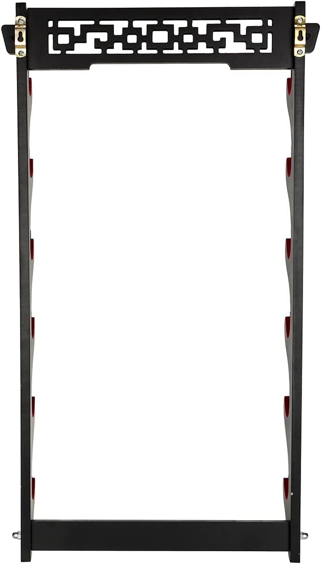 Soporte de pared Katana para espada  6 niveles Samurai Sword Display Rack Wand Wakizashi Tanto Soporte de pared Soporte de espada