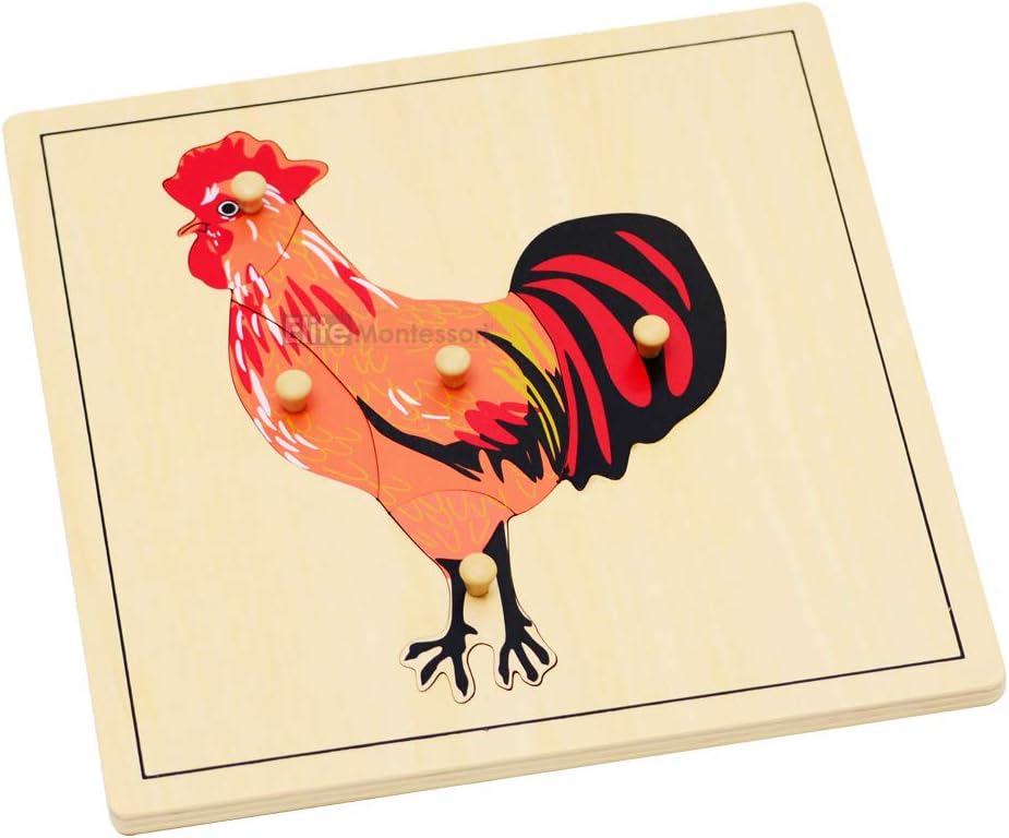 Elite Montessori Rompecabezas de gallo