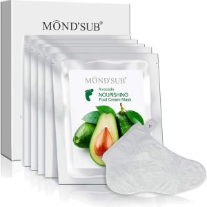 5 pares MOND’SUB – Mascarillas hidratantes para pies y aceite de aguacate orgánico  Mascarilla hidratante para pies de bebé para piel seca  Cura 5 pares MOND’SUB – Mascarillas hidratantes para pies y aceite de aguacate orgánico  Mascarilla hidratante para pies de bebé para piel seca  Cura